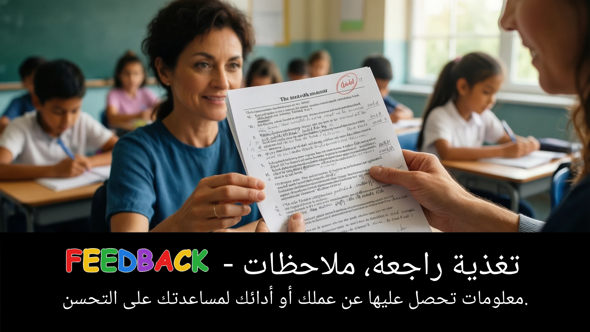 Arabic Illustration for feedback
